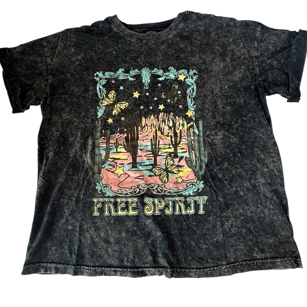 Vintage Wash Free Spirit Graphic Tee